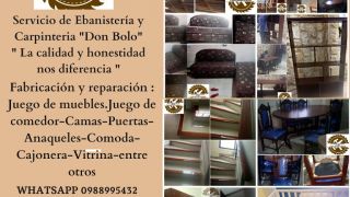 carpinteria madera guayaquil SERVICIO DE EBANISTERÍA Y CARPINTERÍA DON BOLO