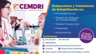 terapias ocupacionales en guayaquil Cemdri, Centro de Rehabilitación Integral y Audiometría